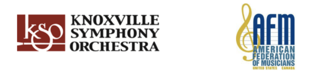 Knoxville Symphony Ochestra & Amercian Fed of Musicians logo