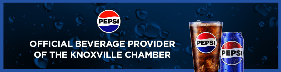Pepsi - official beverage provider of the Knoxville Chamber.