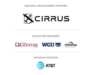 Regional Enhancement Partner: Cirrus; Ecosystem Partners: First Century Bank, WGU, Chroma Energy Group; Program Sponsor: AT&T.